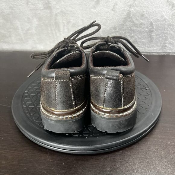 Skechers Jammers Women’s Sz US 7 Vintage Y2K Chunky Platform Brown Leather Shoes - Picture 4 of 10